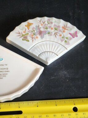 1980 AVON Fan Trinket Box